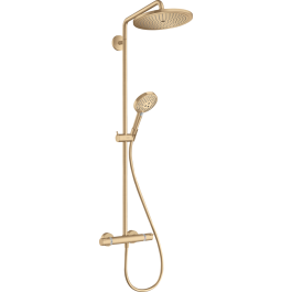 Hansgrohe Croma Select S Showerpipe 280 1jet With Thermostat And Hand  Shower Raindance Select S 120 3jet - Brushed Bronze - 26890140