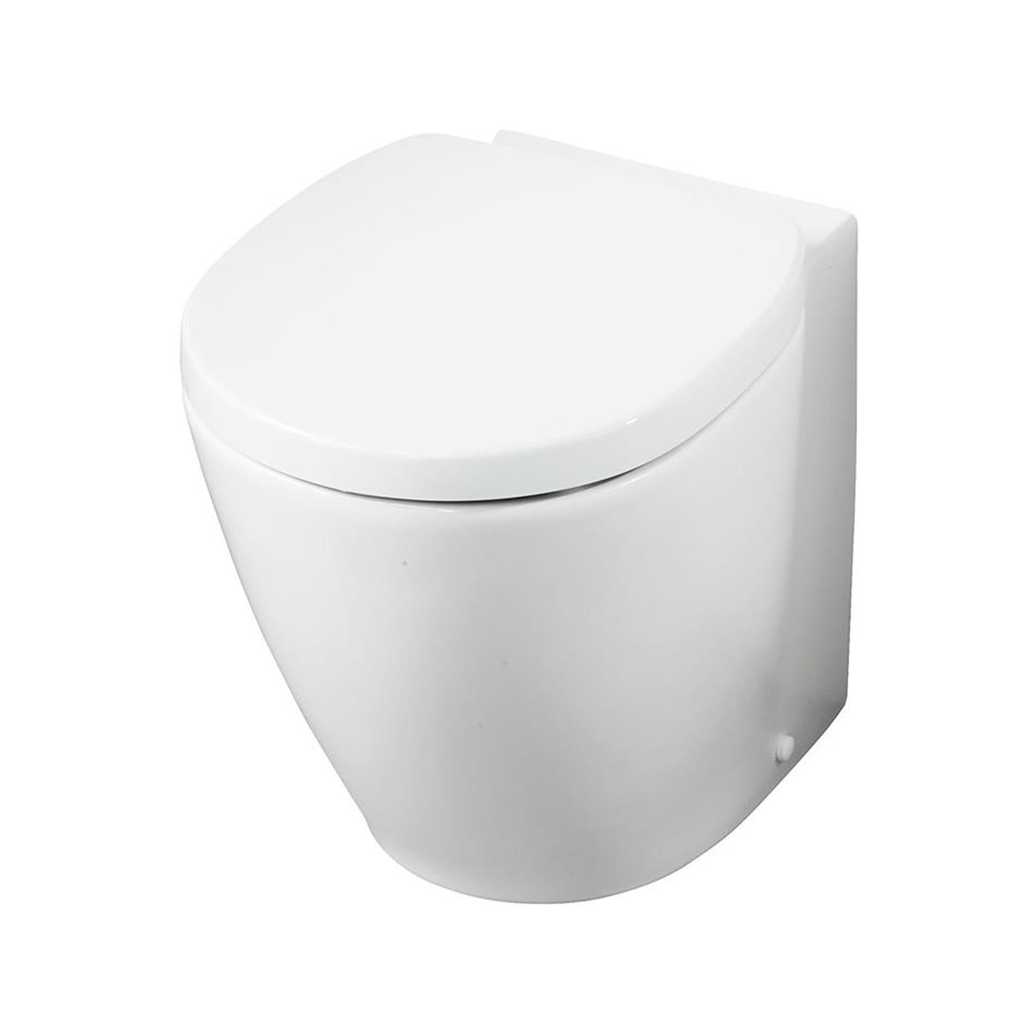 Ideal Standard Back to Wall Concept Space Compact Toilet WC - Soft Close  Seat and Cover White - E120801 + E129301